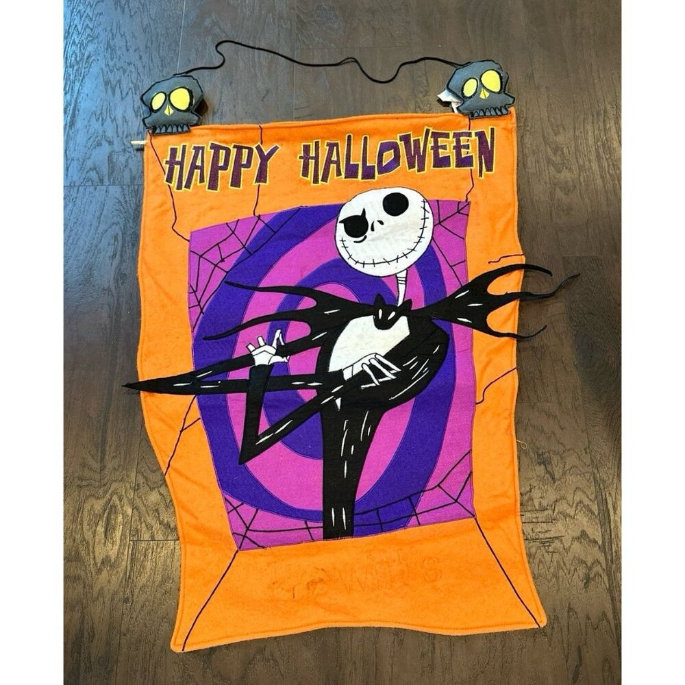 Disney Yard Flag Banner - Happy Halloween Jack Skellington